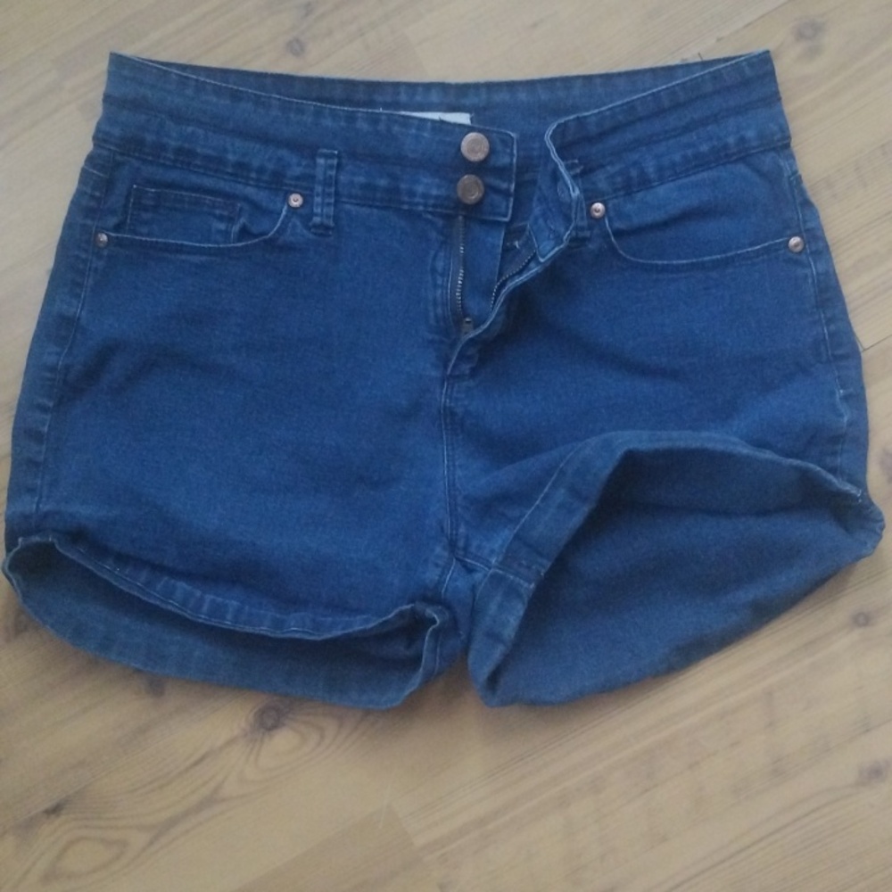 LEI Dark Blue Lei Jean Shorts for Women Size 11
